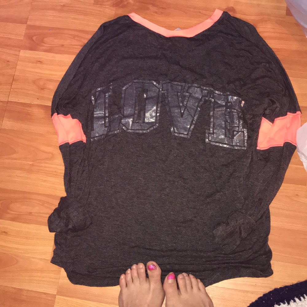 Gray and pink longsleeve